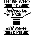 Nc sticker those who don't believe in magic