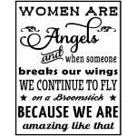 Nc sticker women are angels