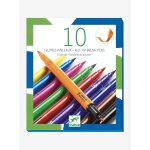 10 feutres pinceaux double embout - multicolore