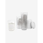 10 pots de conservation 200 ml blanc