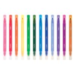 12 marqueurs � couleurs changeantes double pointe multicolor