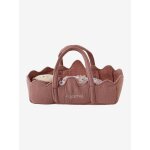 Mon 1er poupon et son couffin en tissu personnalisable bois de rose Mon 1er poupon et son couffin en tissu personnalisable bois de rose