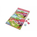 2 en 1 puzzle magn�tique - jeu de recherche - ferme multicolor