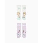 2 chaussettes antid�rapantes frozen la reine des neiges multicolore