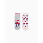 2 chaussettes antid�rapantes minnie multicolore