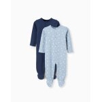 2 grenouill�res en coton c�tel�es / imprim�es multicolore