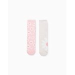 2 paires de chaussettes antidérapantes 'fleurs' multicolore 2 paires de chaussettes antidérapantes 'fleurs' multicolore