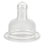 2 ttines en silicone gros biberons type mdium dbit moyen transparent