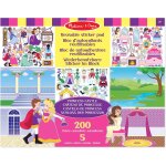 200 autocollants r�utilisables - princesses rose