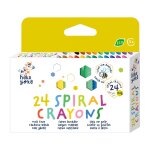 24 crayons de couleur spirale multicolor