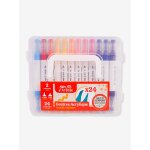 24 feutres acrylique double pointe multicolore