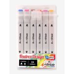 24 feutres alcool double pointe multicolore