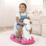 2in1 - cheval � bascule licorne multicolore