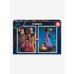 2x100 puzzles disney wish - violet
