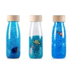 3 bouteilles sensorielles serenity bleu