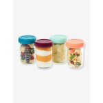 4 babybols en verre (220 ml) multicolore