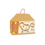 4 bijoux en bois � cr�er petits chats multicolore