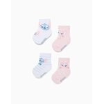 4 chaussettes stitch et angel multicolore