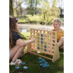 4 en ligne g�ant en bois fsc - jeu de soci�t� classique famille - jeu g�ant multicolore
