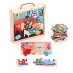 4 puzzles boucle d'or bleu 4 puzzles boucle d'or bleu