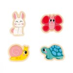 4 puzzles evolutifs en bois jardin 2 À 5 pcs multicolore 4 puzzles evolutifs en bois jardin 2 À 5 pcs multicolore