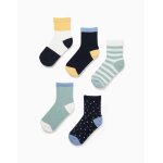5 paires de chaussettes � d�tails contrast�s multicolore