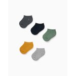 5 paires de socquettes c�tel�es multicolore