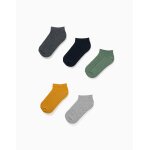 5 paires de socquettes c�tel�es multicolore