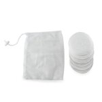 6 coussinets d'allaitement lavables blanc