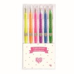 6 marqueurs gel fluos multicolore