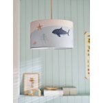 Abat - jour animaux marins bleu imprim�