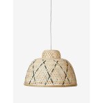 Abat - jour pour suspension en bambou bicolore