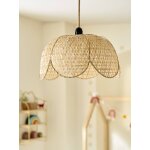 Abat - jour pour suspension bambou champtre beige dor