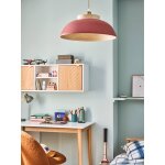 Abat - jour pour suspension bambou terracotta