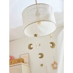 Abat - jour pour suspension lunes / �toiles �cru