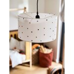 Abat - jour pour suspension pois brods petits pois beige / multicolore