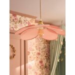 Abat - jour pour suspension en tissu pétales rose pâle Abat - jour pour suspension en tissu pétales rose pâle