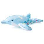 Accessoire de natation : dauphin gonflable bleu
