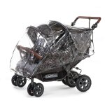 Accessoire poussette housse de pluie quadruple anthracite