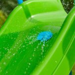 Accessoire toboggan spray & splash pour glissi�re plastique bleu