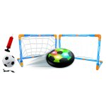 Aerofoot - disque de foot aroglisseur rechargeable, 2 buts, pompe et ballon gonflable inclus, effets ...