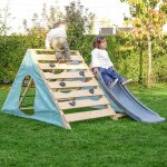 Aire de jeux b�b� avec toboggan hercule marron