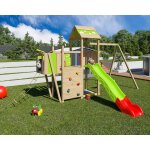 Aire de jeux avec toboggan 2, 20 m starry xpression - 10 enfants bois