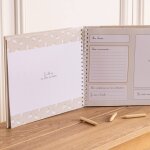 Album photo de classe beige