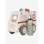 Ambulance en bois blanc