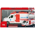 Ambulance À rétrofriction avec son et lumière blanc Ambulance À rétrofriction avec son et lumière blanc