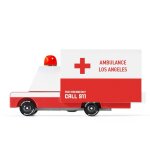 Ambulance van rouge