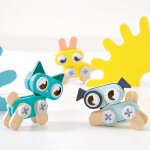 Animaux  bricoler en bois, 3 outils - 50 pcs multicolore