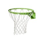 Anneau de basket avec filet pour installation murale ou poteau vert