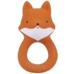 Anneau de dentition hochet renard naturel orange